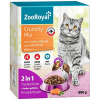 Produktbild von ZooRoyal Crunchy Mix Hundefutter Huhn mit Erbsen und Karotten Adult 800g