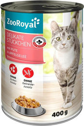 ZooRoyal Delikate Stückchen in Apfelgelee 12x400 g – Bild 1 von 1
