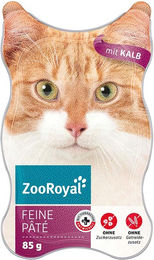Produktbild von ZooRoyal Feine Paté Kalb Getreidefrei Ohne Zucker Adult 18x85g