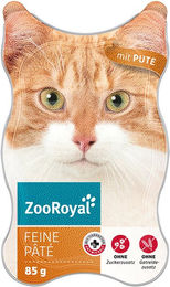 Produktbild von ZooRoyal Feine Pâté Pute für Katzen Adult mit hohem Fleischanteil ohne Zucker 18x85g - 18 x 85 g