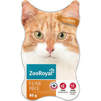 Produktbild von ZooRoyal Feine Pâté Pute für Katzen Adult mit hohem Fleischanteil ohne Zucker 18x85g - 18 x 85 g