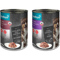 Produktbild von ZooRoyal Feines Hähnchenfilet Mixpaket mit Huhn, Rind und Lamm für Hunde 6x400 g