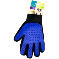 Produktbild von ZooRoyal Fellpflegehandschuh Bürste aus Silikon in Schwarz Grau Blau