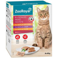 Produktbild von ZooRoyal Fleisch Pastete Multipack 8x85g