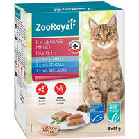 Produktbild von ZooRoyal Genuss Pastete Fisch 8x85g