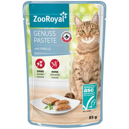 ZooRoyal Genuss Pastete Forelle für Adult Tiere 24x85g – Bild 1 von 3