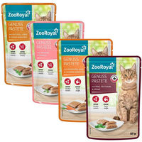 Produktbild von ZooRoyal Genuss Pastete Mixpaket für Hunde oder Katzen 96x85g