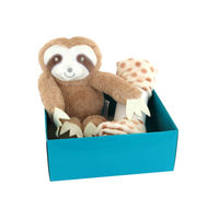 Produktbild von ZooRoyal Geschenkset für Hunde mit Plüschspielzeug und Hundedecke in Grau und Braun