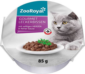 Produktbild von ZooRoyal Gourmet Leckerbissen Herzen in Sauce 12x85g