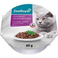 Produktbild von ZooRoyal Gourmet Leckerbissen Herzen in Sauce 12x85g