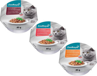 Produktbild von ZooRoyal Gourmet Leckerli Mixpaket mit Huhn, Pute und Rind 18x85g - 18 x 85 g