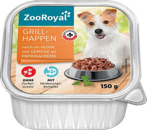 Produktbild von ZooRoyal Grillhappen Huhn in Sauce 11x150g