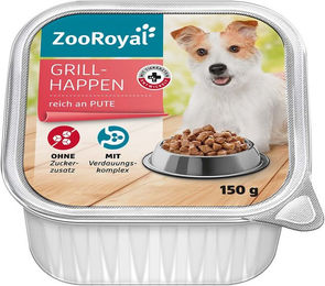 Produktbild von ZooRoyal Grillhappen Pute Stückchen in Sauce 11x150g