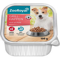 Produktbild von ZooRoyal Grillhappen Pute Stückchen in Sauce 11x150g