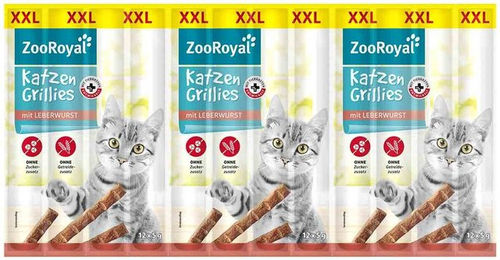 ZooRoyal Grillies Leberwurst getreidefrei und ohne Zucker 3x12x5 g – Bild 1 von 1