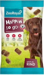 Produktbild von ZooRoyal Happen to go Belohnungssnack Rind getreidefrei und ohne Zucker 200g
