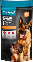 ZooRoyal Hühnerhälse Naturkauartikel für Hunde getreidefrei und ohne Zucker 100g – Bild 1 von 1