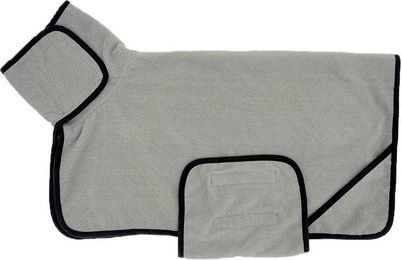 Produktbild von ZooRoyal Hundebademantel aus Fleece grau Größe S
