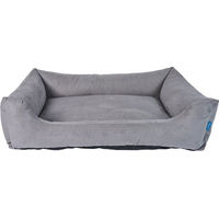 Produktbild von ZooRoyal Hundebett Dream grau Velours 100x70x27 cm