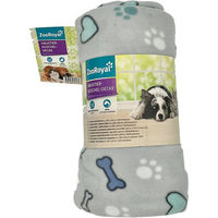 Produktbild von ZooRoyal Hundedecke Kuscheldecke aus Polyester Grau 200x220 cm