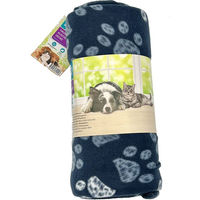 Produktbild von ZooRoyal Hundedecke Paws anthrazit grau 200x220 cm aus Polyester