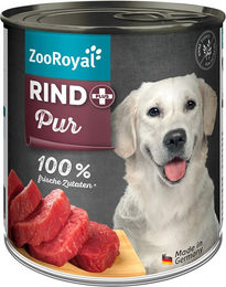 Produktbild von ZooRoyal Hundefutter Rind pur mit hohem Fleischanteil 800g