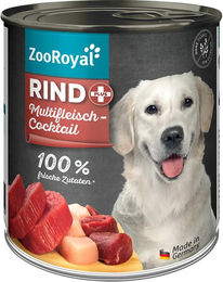 ZooRoyal Hundefutter Rind und Multifleischcocktail mit hohem Fleischanteil 800g – Bild 1 von 1