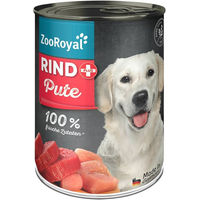 Produktbild von ZooRoyal Hundefutter Rind und Pute mit hohem Fleischanteil 400g