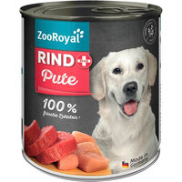Produktbild von ZooRoyal Hundefutter Rind und Pute mit hohem Fleischanteil 800g