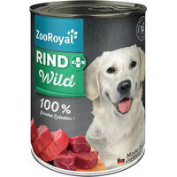 Produktbild von ZooRoyal Hundefutter Rind und Wild mit hohem Fleischanteil 400g