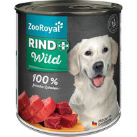 Produktbild von ZooRoyal Hundefutter Rind und Wild mit hohem Fleischanteil 800g