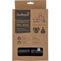 Produktbild von ZooRoyal Hundekotbeutel Big Box 20 Rollen mit 400 Beuteln in Schwarz - 20 x 20 Stk.