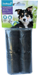 Produktbild von ZooRoyal Hundekotbeutel Schwarz 4 Rollen mit 80 Beuteln - 4 x 20 Stk.