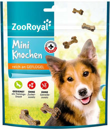 ZooRoyal Hundeleckerli Mini Knochen Geflügel getreidefrei und ohne Zucker 5x100g - 8 x 100 g – Bild 1 von 2