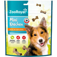 Produktbild von ZooRoyal Hundeleckerli Mini Knochen Geflügel getreidefrei und ohne Zucker 5x100g - 8 x 100 g
