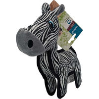 Produktbild von ZooRoyal Hundespielzeug Zebra aus Plüsch in Schwarz-Weiß