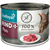 Produktbild von ZooRoyal Katze Nassfutter Rind mit hohem Fleischanteil 12x200g