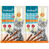 Produktbild von ZooRoyal Katzen-Grillies Geflügelschinken & Käse Leckerli 8x5 g - 40 x 5 g
