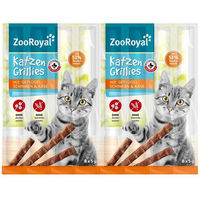 Produktbild von ZooRoyal Katzen-Grillies Geflügelschinken und Käse Leckerli 40x5 g