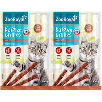 Produktbild von ZooRoyal Katzen-Grillies mit Ente Kitten Leckerli 8x5g - 40 x 5 g