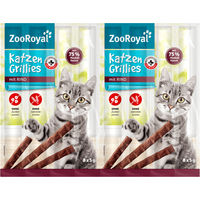 Produktbild von ZooRoyal Katzen-Grillies mit Rind Crunchy Sticks für Kitten 40x5g