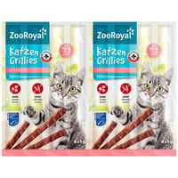 Produktbild von ZooRoyal Katzen-Leckerli Crunchy Sticks mit Lachs für Kitten 8x5 g - 8 x 5 g
