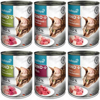 Produktbild von ZooRoyal Katzen Nassfutter Rind Adult Mixpaket mit hohem Fleischanteil 6x400g