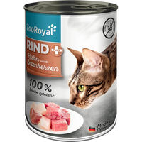 Produktbild von ZooRoyal Katzenfutter Rind Huhn und Ente mit hohem Fleischanteil 400g - 12 x 400 g