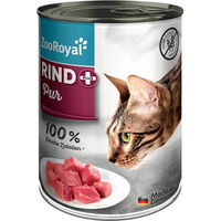 Produktbild von ZooRoyal Katzenfutter Rind pur mit hohem Fleischanteil 400g