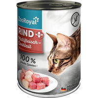 Produktbild von ZooRoyal Katzenfutter Rind und Multifleischcocktail mit hohem Fleischanteil 400g - 400 g