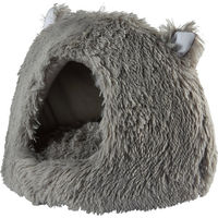 Produktbild von ZooRoyal Katzenhöhle Lazy aus Plüsch Grau 45x35 cm