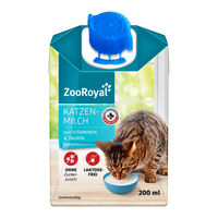 Produktbild von ZooRoyal Katzenmilch Leckerli für Katzen aller Altersstufen 6x200 ml