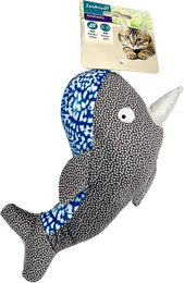 Produktbild von ZooRoyal Katzenminze Kuscheltier Narwal aus Plüsch 22 cm