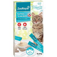 Produktbild von ZooRoyal Katzenschleckies Creme Paste mit Milch und Käse 8x15g